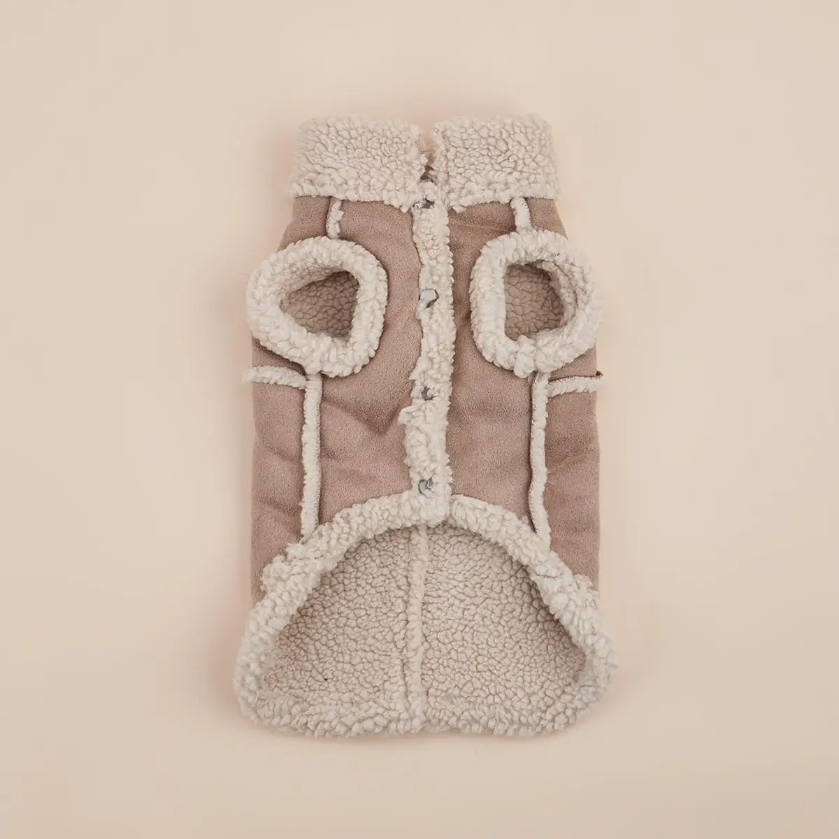 Cute Plush Dog Vest, Warm Plush Dog Jacket, Soft Fleece Lining Coat for Small Dog Cat, Cute Puppy Clothing for Autumn Winter Cold Weather, Christmas G