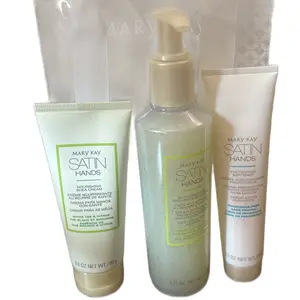 Mary Kay satin hands pampering set/kit manos de seda paso 1 creme extra emoliente,paso 2 Esfoliante para manos, paso 3 crema para manos hidratación en 3 pasos sencillos tus manos lucirán una apariencia más saludable sensación suave y tersa Comfort