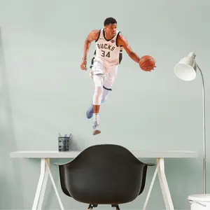 Giannis Antetokounmpo - RealBig Collection - Official NBA - Milwaukee Bucks - Reusable Vinyl Wall Decals #1