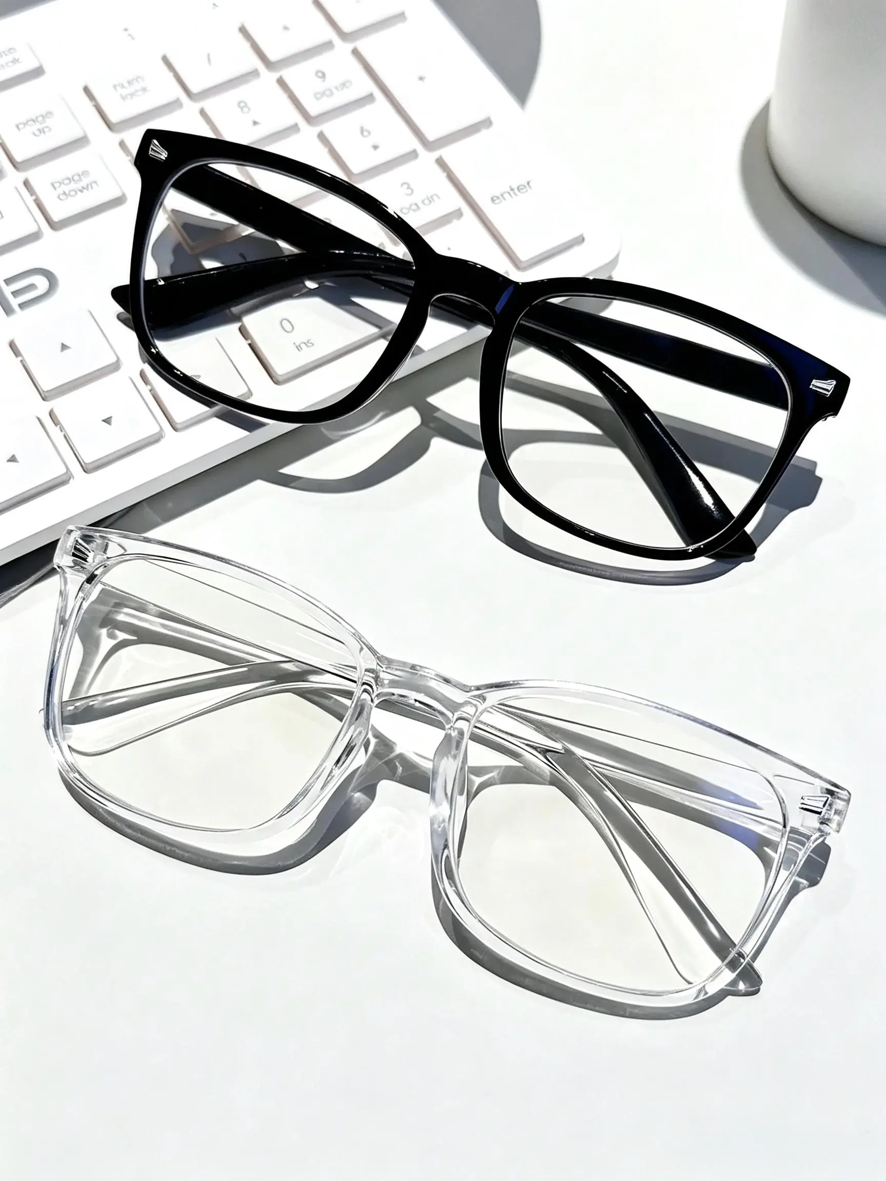 1PCS/2PCS/3PCS Unisex Anti-Blue Light Glasses,  Non-Prescription Eyewear for Office, TV, Reading, Phone Use, All Seasons