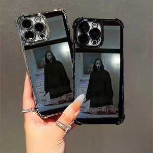 Scream Movie - Themed Scary Hooded Knife Case for Horror Fans Halloween Gifts Compatible with iPhone 11/12/13/14/15/16 (Pro Max/Plus)