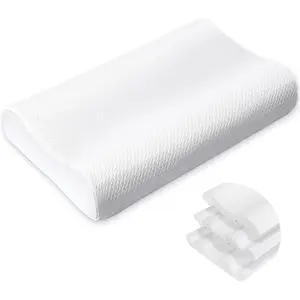 Memory   Pillow for Sleeping,   Pillow for  ,    Adjustable Contour Pillow for Side,  &  Sleepers (23.6"x14"x4.7"/3.9")