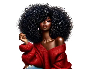 Afro Girl 25 - UV-DTF Sticker/Decal