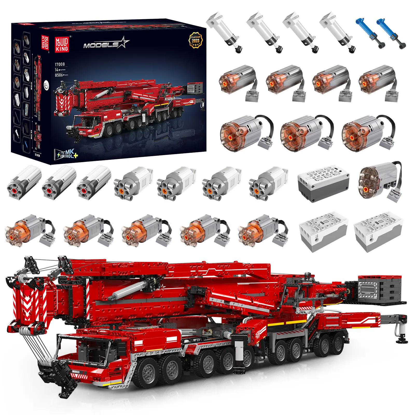 Mould King 17008 Technical Car Toys Motorized LTM 11200 Crane Truck Building Block Assembly Model Brick Toys Sets