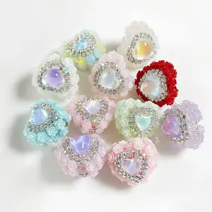 Luxury Fancy Loose Beads and Pendants DIY Craft Decorations For Jewelry Making Beadable Pen Phone Chain Keyring Supplies Earrings Bracelet Necklace Accessories Home Decor Charms