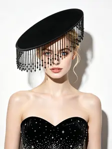 1PC Fascinators Berets for Women with Feather,Stylish French Beret Hats for Girls Lady Painters Hat,Solid Color Fascinators Hats,Wedding, Halloween, Christmas, Church Cap