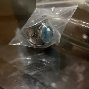 Boho Blue Topaz Sterling Silver Ring, Vintage Oval Cut Gemstone Wide Band Statement Ring, Handmade Ethnic Retro Jewelry for Women Gift, Vintage Rings, Beautiful Rings