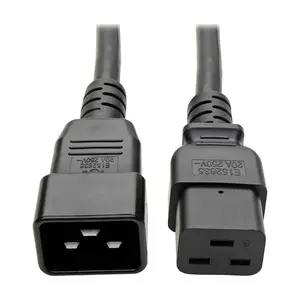 Eaton P036-006 C19 to C20 Power Extension Cord, 20A, 12 AWG, 6 ft. (1.83 m), Black