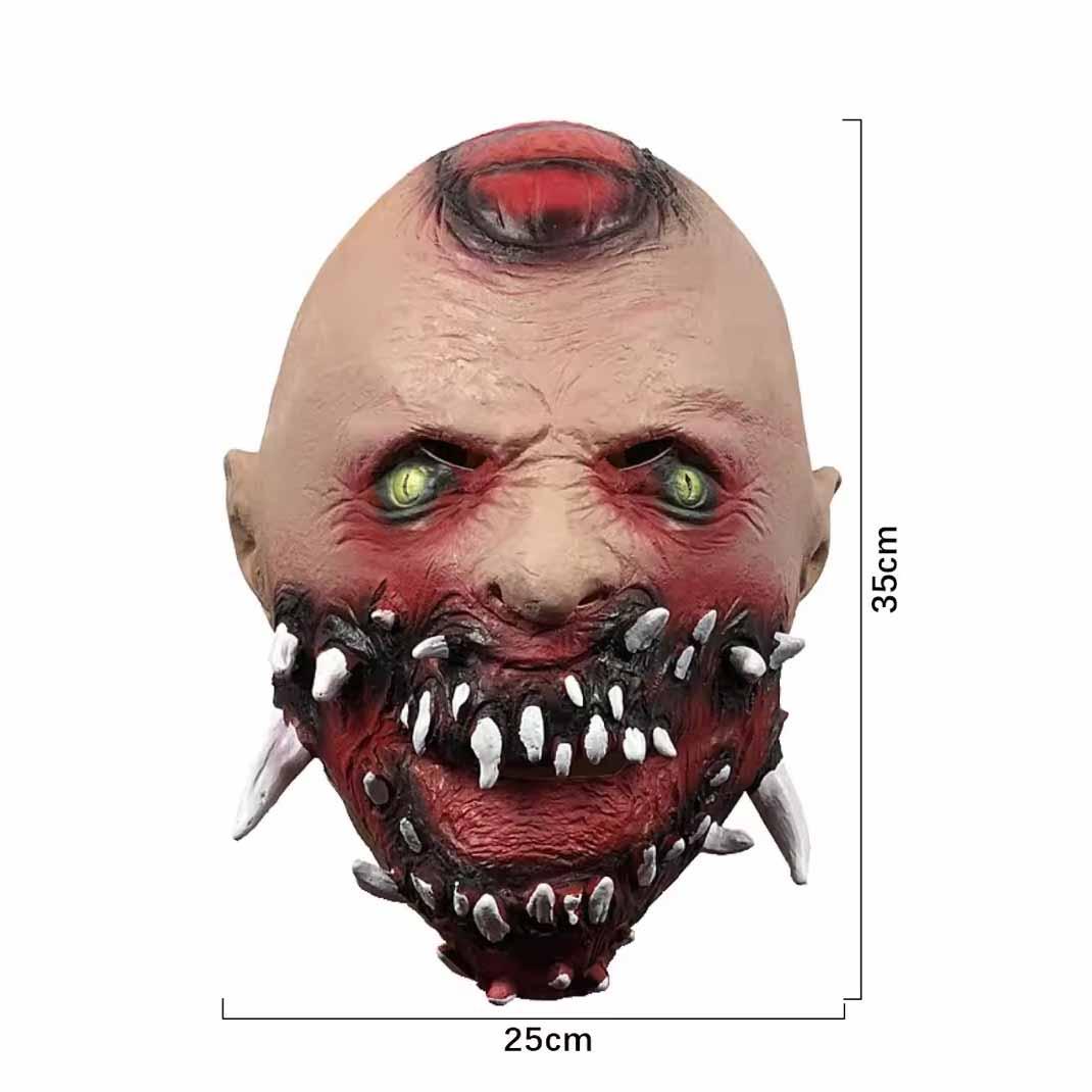 Anime Terror Cyborg Vampire Masks Cosplay Costume Latex Mask Halloween Masquerade Party Carnival Prop full face cover