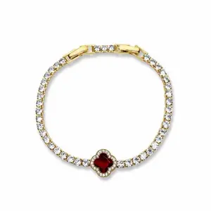 Mulan Clover Tennis Bracelet, Unisex Fit, Women’s Jewelry Accessories