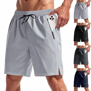 Men's Micro-elastic Loose Night Running Luminous Functional Quick-drying Beach Sports Large-size Casual Shorts Men