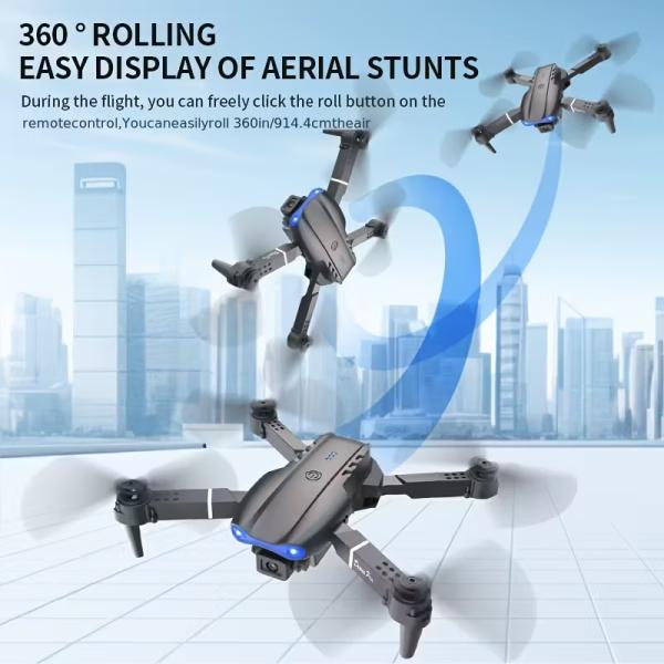 2026 New E99 PRO Drone with Dual Cameras, 360° Flips, One-Key Takeoff/Landing & Return Home, APP Control, Foldable & Portable, Long Flight Time, Optical Flow Hovering, 720P HD Video, Wi-Fi FPV Quadcopter for Beginners, Ideal Gift for Adults & Teens
