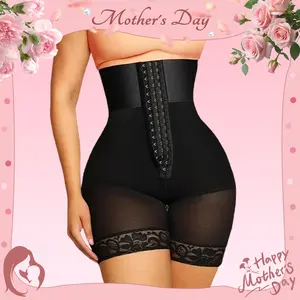 BBEUU S-3XL Women's BBL High Waist Girdle Shorts - Tummy Control Fajas for Flat Belly & Butt Lift - Must-Have Compression Shapewear - Comfortable, Elegant & Chic Style Womenswear body shapewear