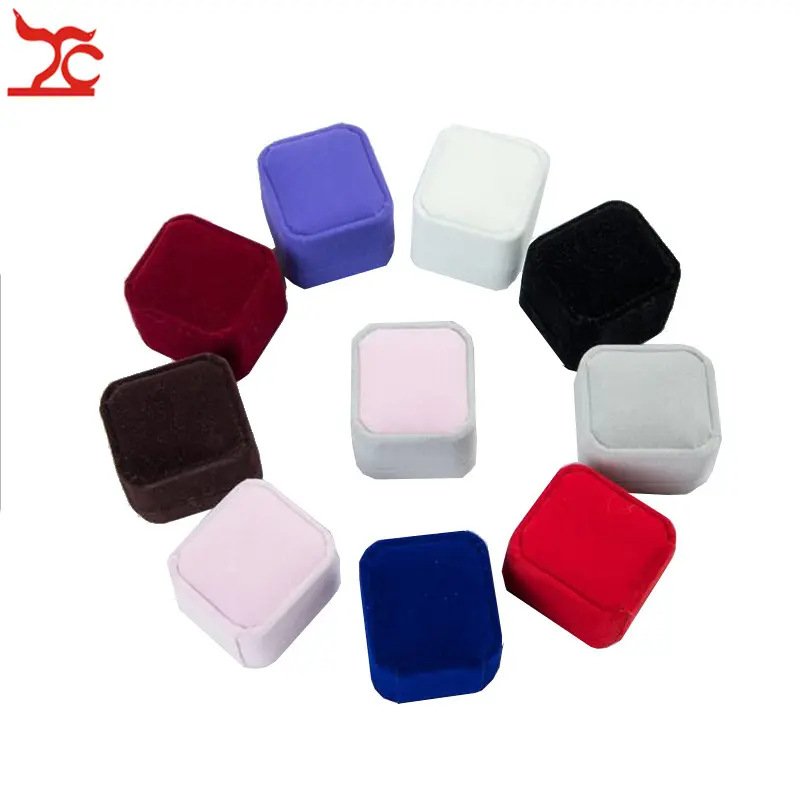 Square Wedding Velvet Earrings Ring Box Amazing  Engagement Party Earring Jewelry Display  Gift  Case
