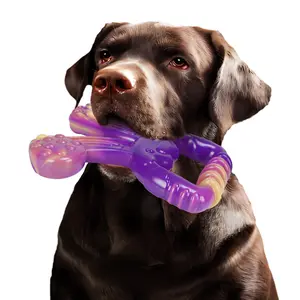 Rabbit Shaped Dog Chew Toy, 1 Count Durable Dog Teething Toy, Pet Chew Toy, Dog Teeth Cleaning Toy, Dogs Tooth Grinding Toy, Interactive Dog Toy, Chew Stick