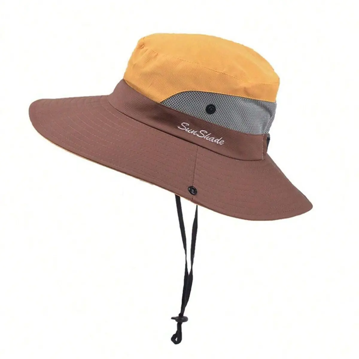 Women's Ponytail Sun Hat, UV Protection Bucket Hat, Foldable Wide Brim, Summer Boonie Beach Cap, Outdoor Fishing Hat, Ideal for Fishing & Hiking