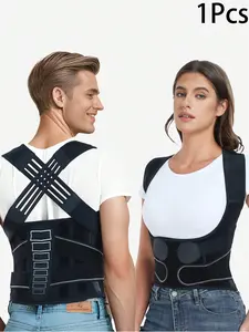 Unisex Posture Corrector, Posture Brace, Posture Straightener, Breathable Back Support, Adjustable Straps, Suitable for Office and Fitness, Comfortable and Ergonomic Design