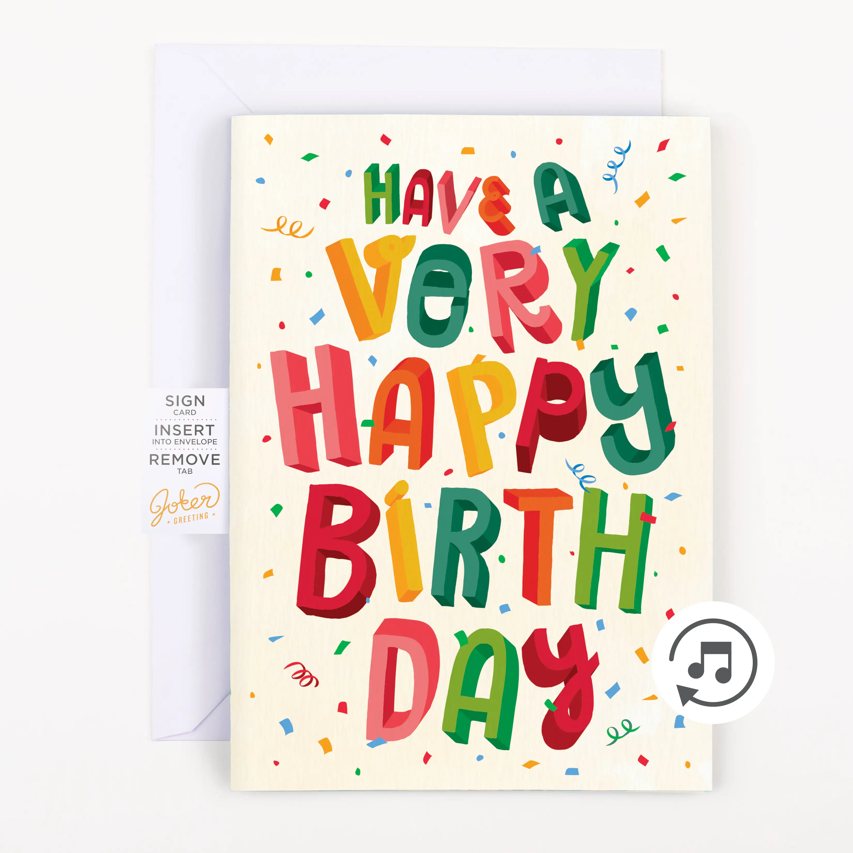 Endless Birthday Farts Card with Glitter