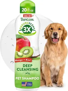 TropiClean Mango + Kiwi Deep Cleansing Pet Shampoo, 20oz