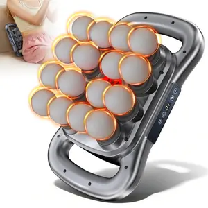 16-Head Massage Gun Deep Tissue Relief,Powerful Massage Machine for Back Pain,Muscle Recovery,9 Modes,9 Intensity Levels Adjustable,TherapyTool for Circulation&Rehab,Quiet Anxiety Relief Gadget for Stress, Gym Office Home Use, Perfect Gift for Men&Women