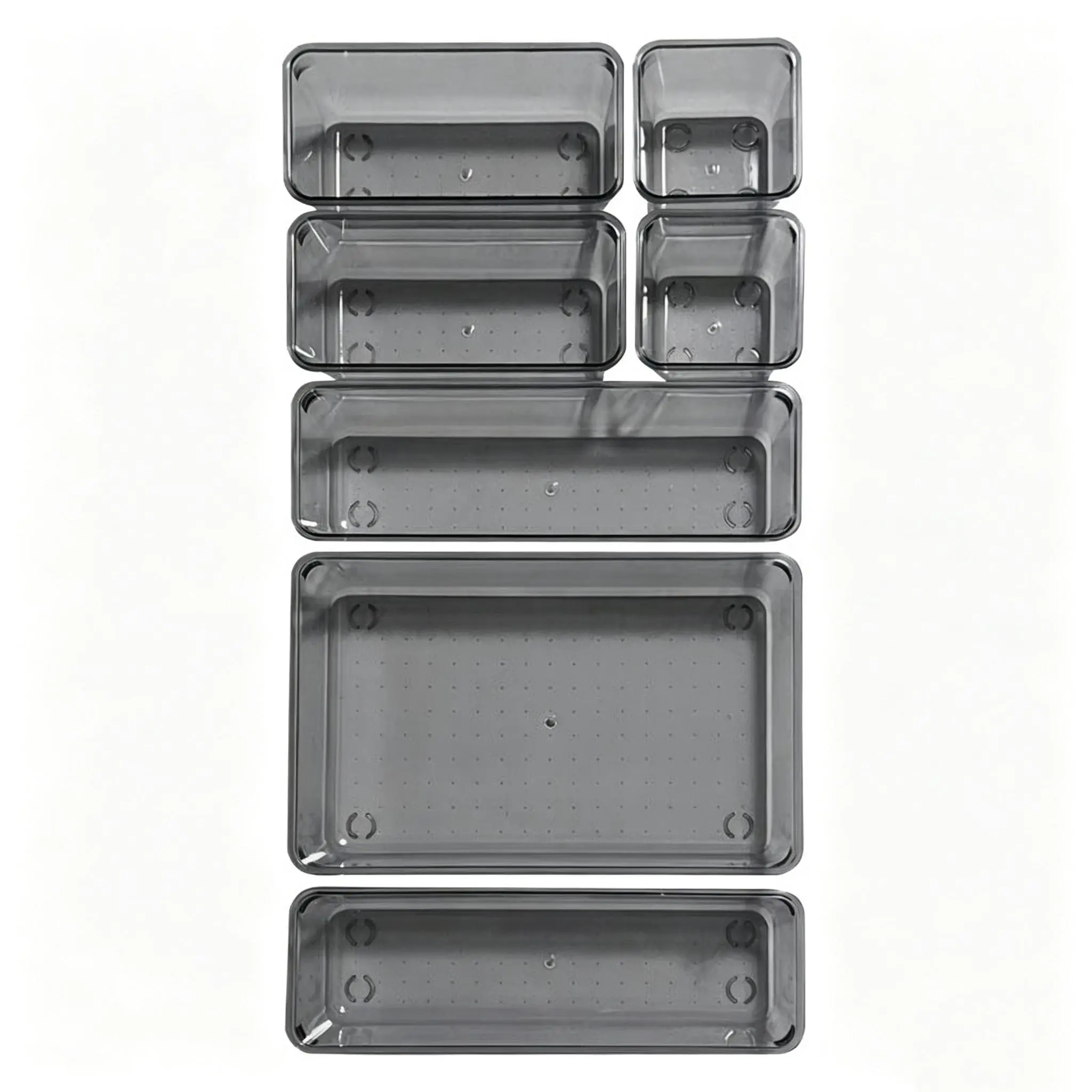 7-piece set, transparent black