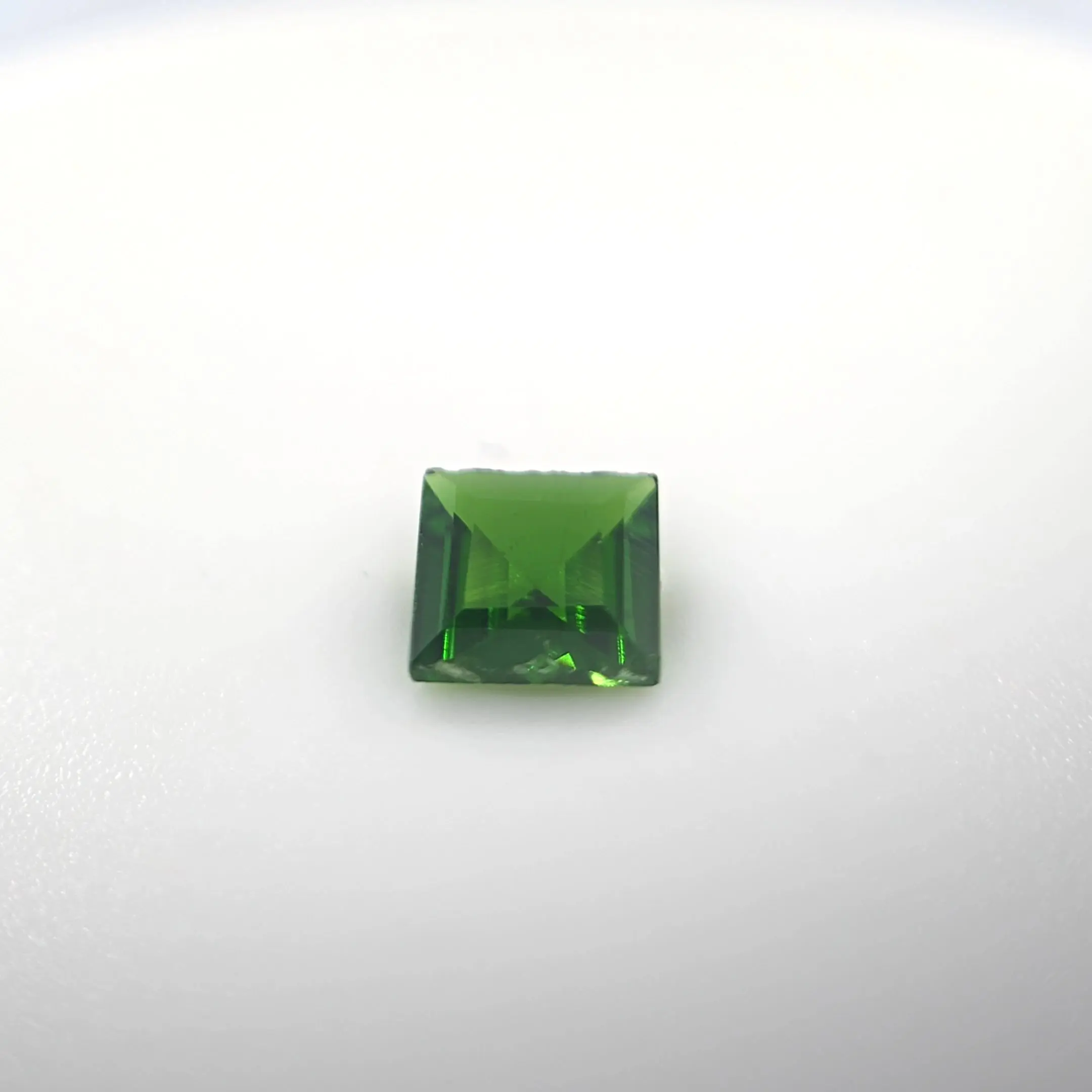 Chrome Diopside Square Cut 0.61 Ct – Forest Green Natural Diopside