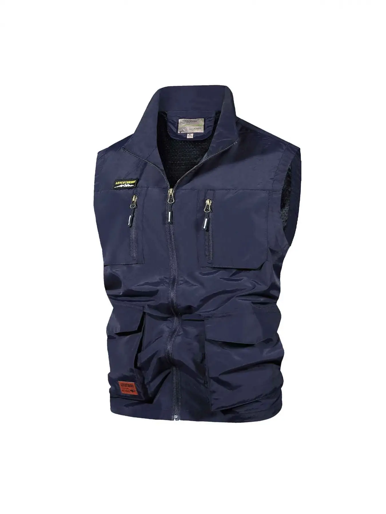 Men's Multi-Pocket Fishing Vest, Lightweight Breathable Outdoor Hiking Sleeveless Jacket