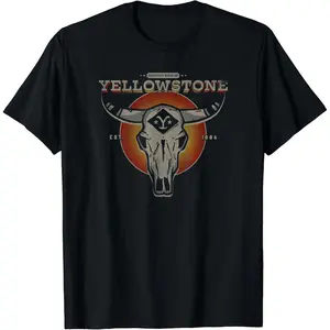 Yellowstone Dutton Ranch Bull Skull Logo V4 T-Shirt
