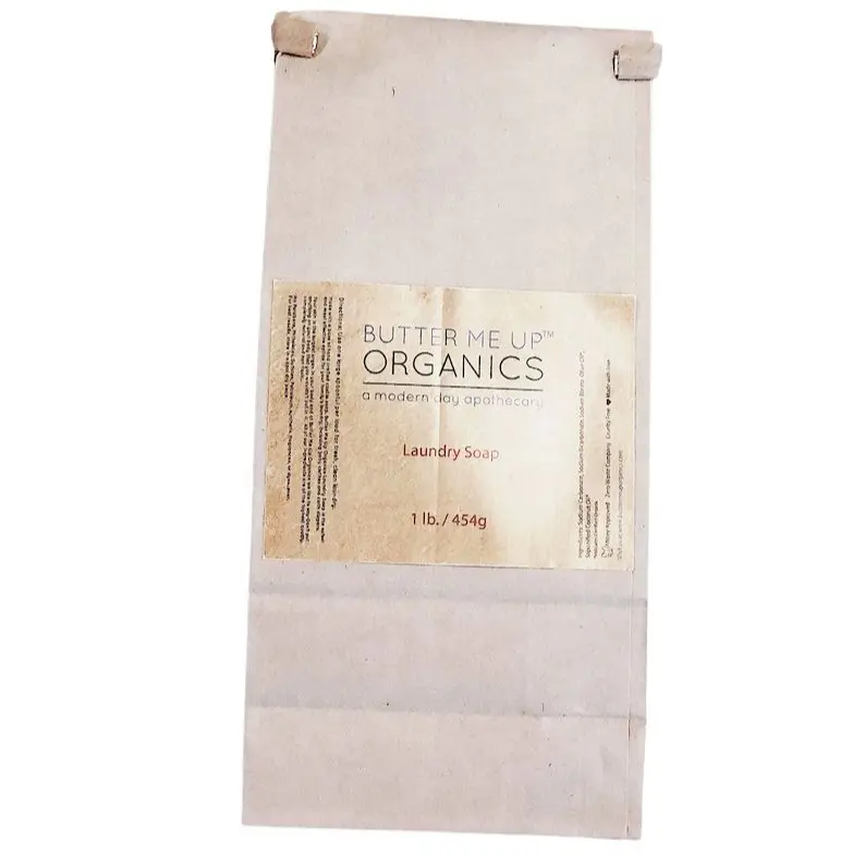 Butter Me Up Organics All Natural Laundry Soap Organic Detergent Handcrafted Bar Soap Scented for Sensitive Skin 1 lb Eco Friendly