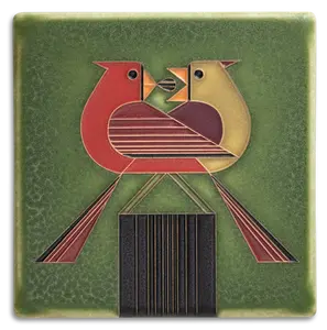 Redbird Romance Tile - 6x6