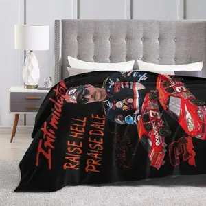 Ultra Soft Throw Blanket Dale Shirt Number 3 Earnhardt Flannel Light Weight Warm Blanket for Living Room/Bedroom