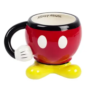 Disney Mickey Mouse Red Molded Mug with Arm Disney Mickey Mouse Red Molded Mug with Arm