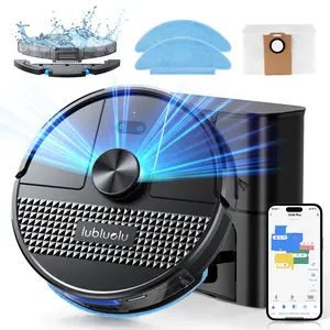 Lubluelu SL68 Plus Smart Robot Vacuum and Mop with Auto-Empty Dock, 5500Pa Strong Suction, 60-Day Large Dustbin, LiDAR Navigation, Alexa & App Control – for Pet Hair, Floors & Carpets