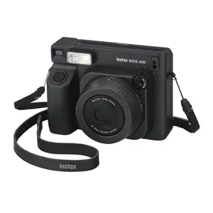 Fujifilm Instax Wide 400 Instant Film Camera with Automatic Exposure & Flash Control (Black)