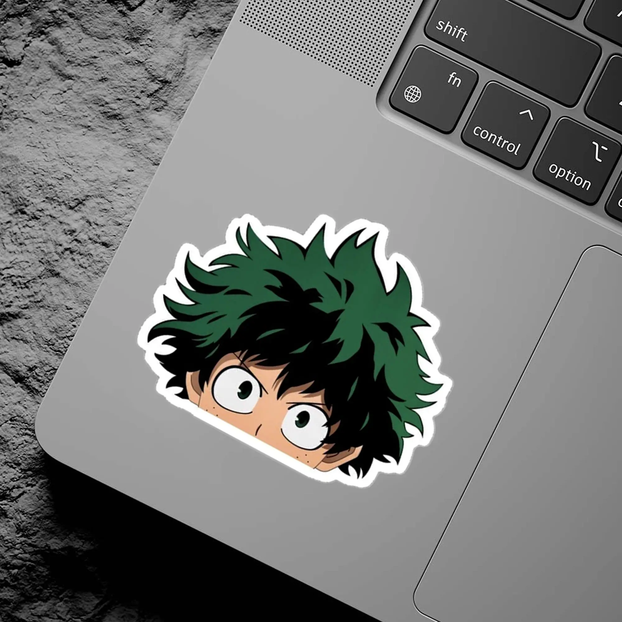 Izuku Vinyl Sticker, Deku My Hero Academia Anime Decal, Cute Peek Sticker, Laptop Bottle Vinyl, Gift for Anime Fans