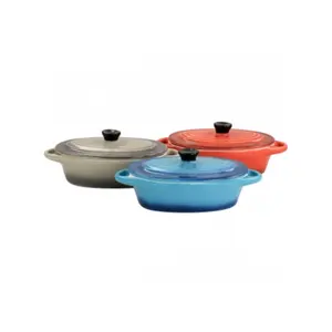 Crock Pot  6.7 oz Wexford Sto are Mini Oval Casserole Set, Assorted Color - 3 Piece