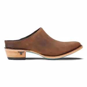 Lane Womens Plain Jane Mule Casual - Brown
