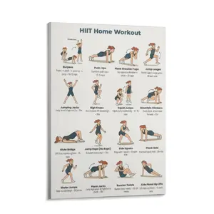 Dumbbell Exercise Poster, Full-Body Abdominal Muscles And Core, Back And Posture Exercises, Family Fitness Art, Dumbbell Exercise, Exquisite Fashion Poster,Durable Artwork,Art Canvas Painting,Bedroom Wall Art Print, High-Definition Canvas Poster