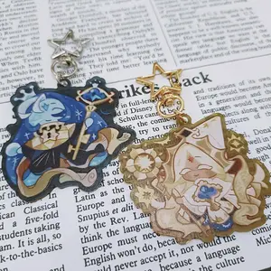 Shadow Milk Cookie & Pure Vanilla Cookie Keychain Acrylic Charm, Keyring Accessory, Collectible Fan Merch, Durable Acrylic Keychain, Perfect Gift for Fans, Bag Charm