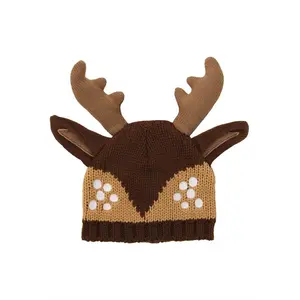 Deer Knit Stocking Cap