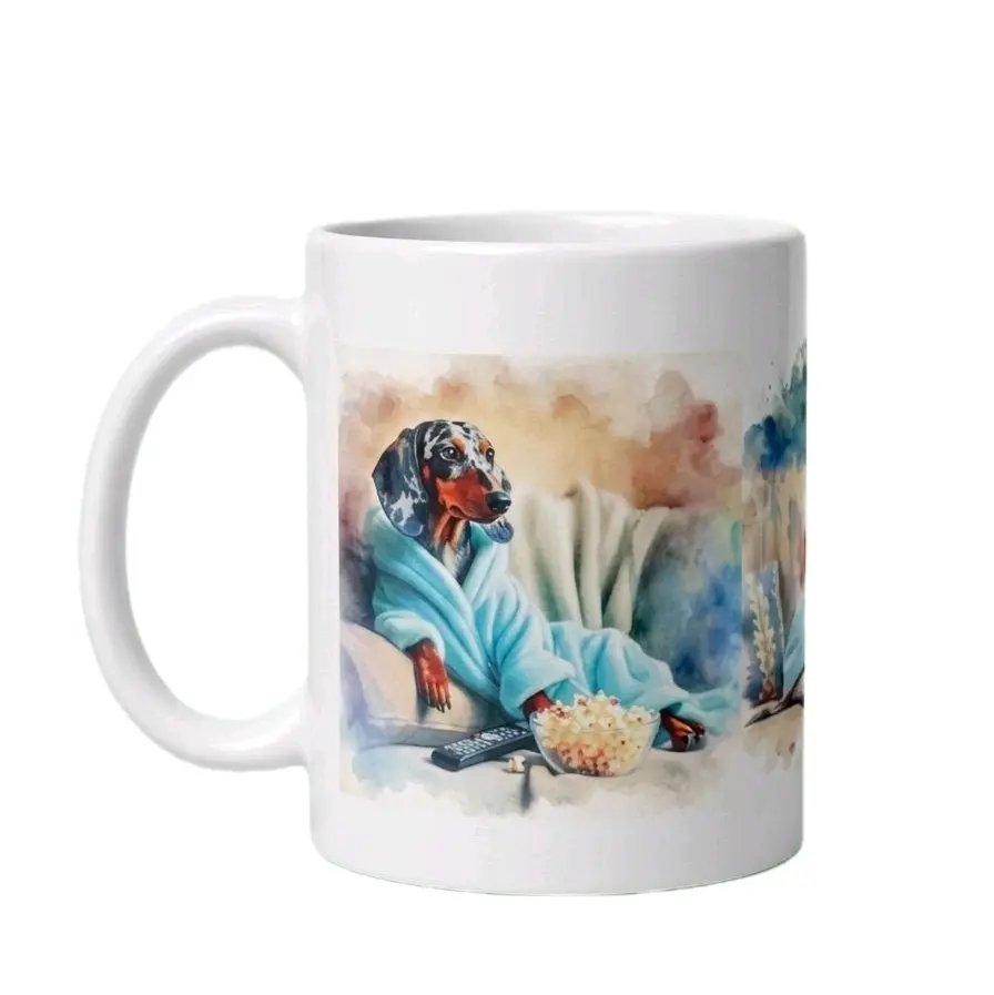 ​Netflix & Grill (Wait, Chill) Dachshund Mug
