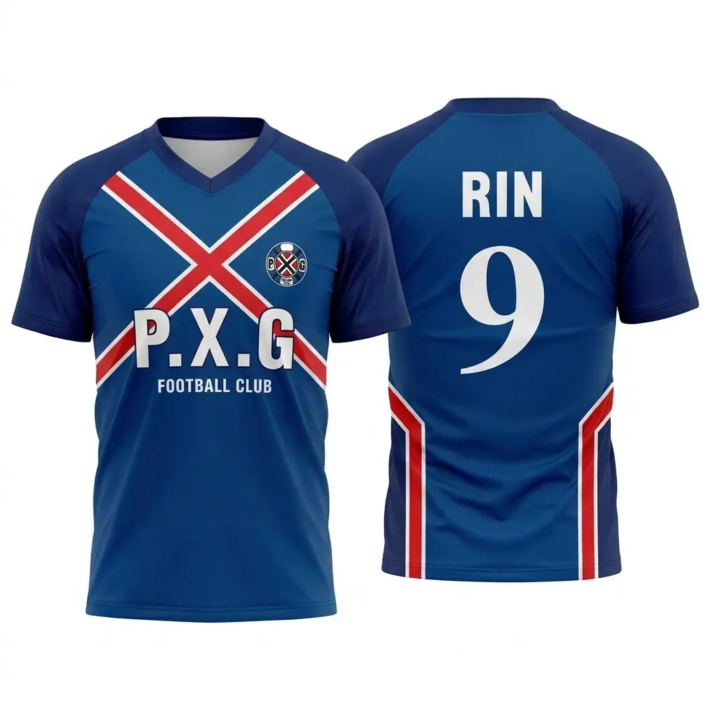 Blue Lock Number 9 Jersey, Blue Lock Graphic Shirt, Mens Blue Red Cross Athletic Tee, Anime Cosplay V-Neck Streetwear Top, Breathable Quick Dry Training Gym Workout Jersey Gift