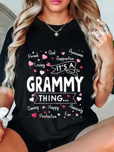 100% Cotton It's a Grammy Thing Funny Sayings Cute Grandma Mothers Day T-Shirt