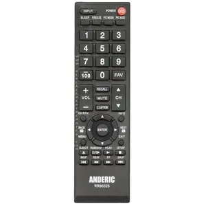 Anderic RR90325 Replacement TV Remote Control for Toshiba CT-8037, CT-90325, and more