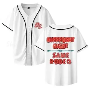 Bailey Zimmerman Different Night Same Rodeo Tour 2026 Baseball Jersey