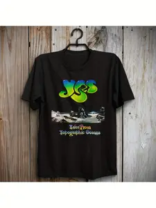 Short - Sleeve Crew - Neck Cotton T - Shirt in Black, Rock Style, for Men, Suitable for Summer, Casual Scenes, No Specific Festival