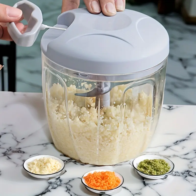 Manual Kitchen Food Chopper for Vegetables, Kitchen Choppers, Easy-To-Use Vegetable Cutter, Quick Meal Prep Tool, Compact Kitchen Gadget, Perfect Christmas Gift!