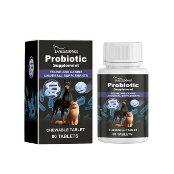 Yegbong Universal Complex Probiotic Tablets for Dogs & Cats - Selenium Yeast Supplement with Vitamin B2, Immune Booster, Aids Nutrition Absorption, Reduces Discomfort