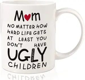 Mothers Day Gifts for Mom from Daughter Son 11oz Funny Coffee Mug for Mom Wife Women Personalized Congratulation Retirement Christmas Birthday Valentines Mother's Day Presents for Mama Stepmother