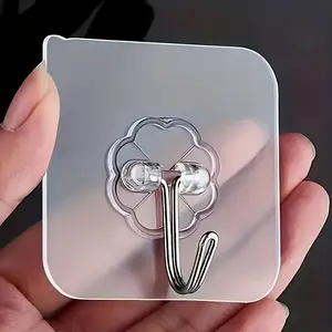 No-Drill Self-Adhesive Hook, Kitchen Wall Mount, Dormitory Bathroom Door Back Hanging Hook, No-Drill Wall-Mounted Hook